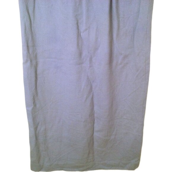 Vintage 60s Handmade Shift Dress Lady(8) Wool Zipper-Back Bodice-Yoke SSL Purple - Picture 3 of 11